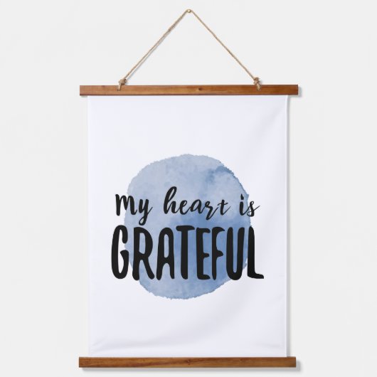 positive Vibes für Selbstakzeptanz und Selbstbewus Wandteppich Mit Holzrahmen (Vorderseite)