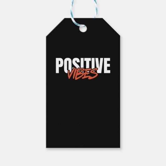 Positive Vibes Geschenkanhänger (Vorderseite)