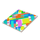 Positive Vibes Happy Colors Abstrakt Art Blocks Fliese (Seite)