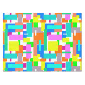 Positive Vibes Happy Colors Abstrakt Art Blocks Tischdecke (Vorderseite (Horizontal))