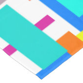 Positive Vibes Happy Colors Abstrakt Art Blocks Tischdecke (Schrägansicht)