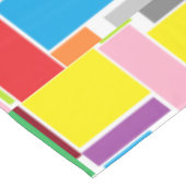 Positive Vibes Happy Colours Abstract Art Blocks Tischdecke (Schrägansicht)