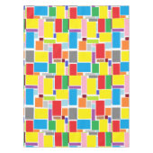 Positive Vibes Happy Colours Abstract Art Blocks Tischdecke (Vorderseite)