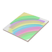 Positive Vibes Happy Pastel Colors Abstrakte Kunst Fliese (Seite)