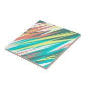 Positive Vibes Happy Pastel Colors Abstrakte Kunst Fliese (Seite)