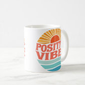 Positive Vibes Kaffeetasse (VorderseiteRechts)