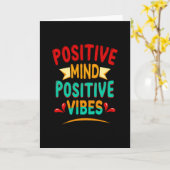 Positive Vibes Karte (Gelbe Blume)
