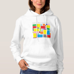 Positive Vibes Konzentration Farbige Blöcke Hoodie