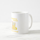 Positive Vibes Lemonade-Tasse Kaffeetasse (VorderseiteRechts)