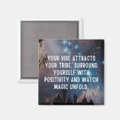Positive Vibes Magnet (Vorderseite/Rückseite)