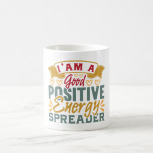 Positive Vibes   Motivationszitat Kaffeetasse