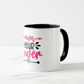 Positive Vibes | Motivierend Angebot Tasse (VorderseiteRechts)