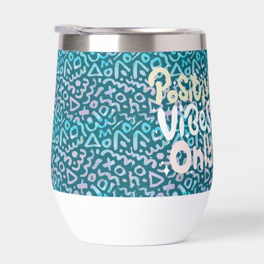 Positive Vibes nur grün geometrisch (Rechts)