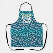 Positive Vibes nur grün geometrisch Schürze (Vorderseite)