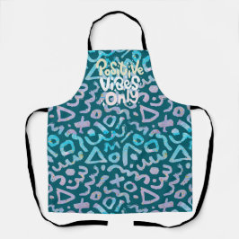 Positive Vibes nur grün geometrisch Schürze