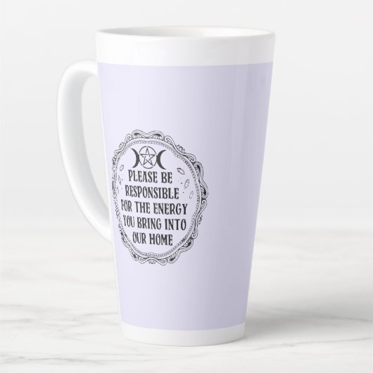 Positive Vibes nur Latte-Tasse Milchtasse (Linke Ecke)