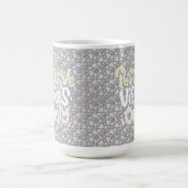 Positive Vibes nur neutrale Farbe boho Stil Kaffeetasse (Mittel)