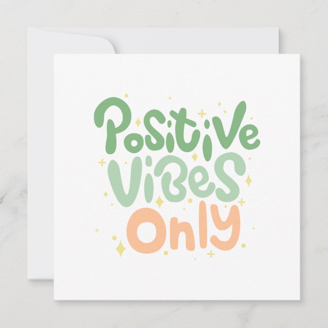 Positive Vibes nur positive Zitate (Vorderseite)