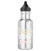 Positive Vibes nur Positivitäts-Trendy Edelstahlflasche (Rechts)