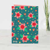 Positive Vibes nur Spaß Blumen fröhlich Inspiriere Karte (Rückseite)