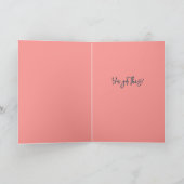 Positive Vibes nur Spaß Blumen fröhlich Inspiriere Karte (Innenseite)