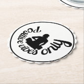 Positive Vibes nur Zen Mindfulness Untersetzer (angewinkelt)