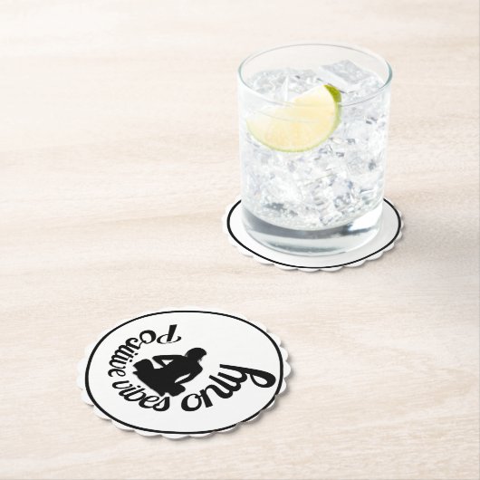 Positive Vibes nur Zen Mindfulness Untersetzer (Vor Ort)