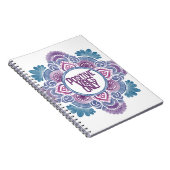 Positive Vibes only Mandala Notizblock (Rechte Seite)