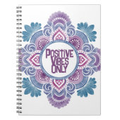 Positive Vibes only Mandala Notizblock (Vorderseite)