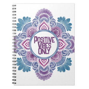 Positive Vibes only Mandala Notizblock