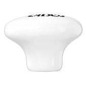 Positive Vibes only Quote & Meditation Yoga Keramikknauf (Seitenansicht)