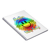 Positive Vibes Only Smiley Notebook Notizblock (Rechte Seite)