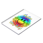 Positive Vibes Only Smiley Notebook Notizblock (Linke Seite)