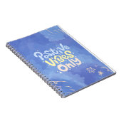 Positive Vibes Only Spiral Notebook  Notizblock (Rechte Seite)