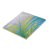 Positive Vibes Palm Tree Sunny Fliese (Seite)