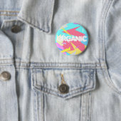 Positive Vibes Pastel Farben Abstrakt Button (Beispiel)