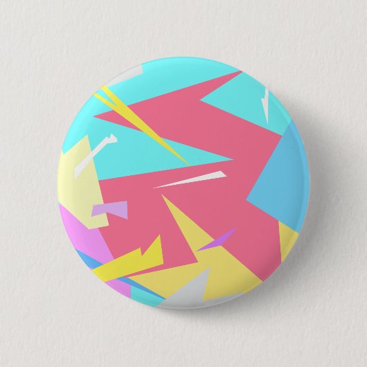 Positive Vibes Pastel Farben Abstrakt Button (Vorderseite)