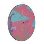 Positive Vibes Pastel Farben Abstrakt Dartscheibe (Vorderseite Links)