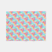 Positive Vibes Pastel Farben Abstrakt Fleecedecke (Vorderseite (Horizontal))
