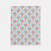 Positive Vibes Pastel Farben Abstrakt Fleecedecke (Vorderseite)