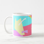 Positive Vibes Pastel Farben Abstrakt Kaffeetasse (Links)