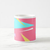 Positive Vibes Pastel Farben Abstrakt Kaffeetasse (Mittel)