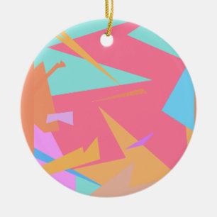 Positive Vibes Pastel Farben Abstrakt Keramik Ornament