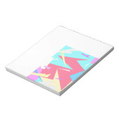 Positive Vibes Pastel Farben Abstrakt Notizblock (Rotiert)