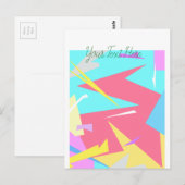 Positive Vibes Pastel Farben Abstrakt Postkarte (Vorne/Hinten)