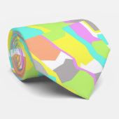 Positive Vibes Pastel Farben Abstrakte Krawatte (Gerollt)