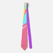 Positive Vibes Pastel Farben Abstrakte Krawatte (Vorderseite)