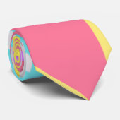 Positive Vibes Pastel Farben Abstrakte Krawatte (Gerollt)