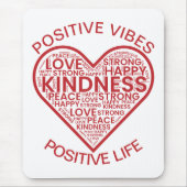 Positive Vibes Positive Life Mousepad (Vorne)