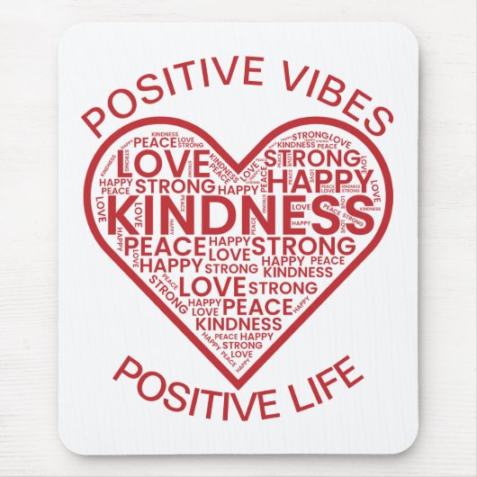Positive Vibes Positive Life Mousepad (Vorne)